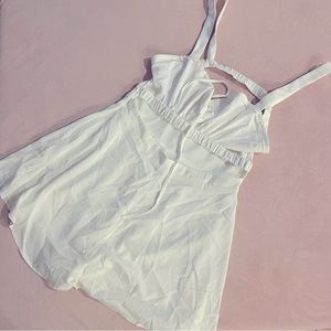 White romper suit shorts